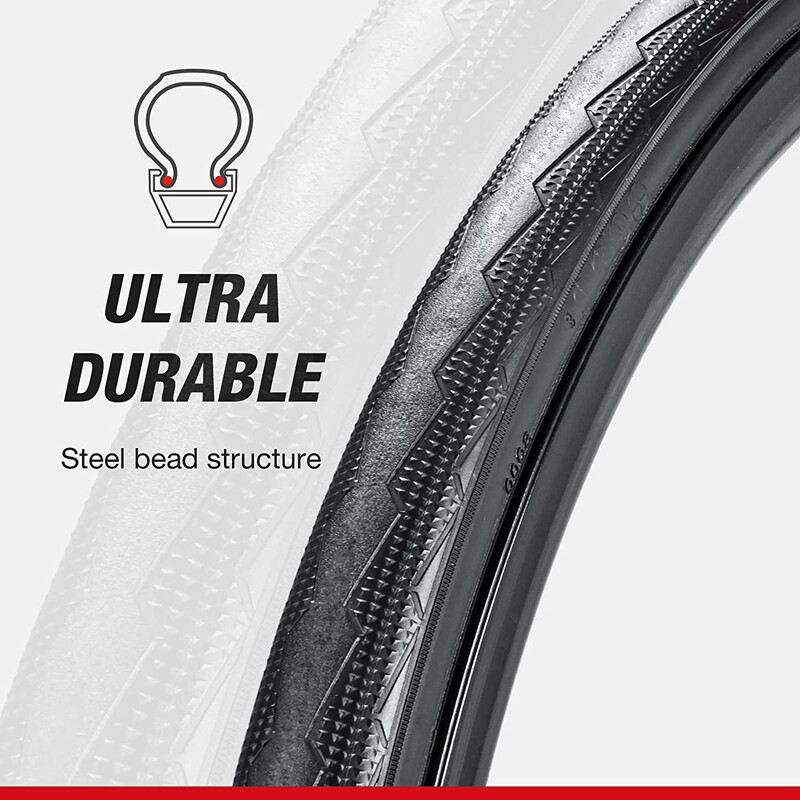 Chao YANG 2Pack Road Bike Tire Set Clincher Foldable Bicycle Tire 120PSI 700x23C