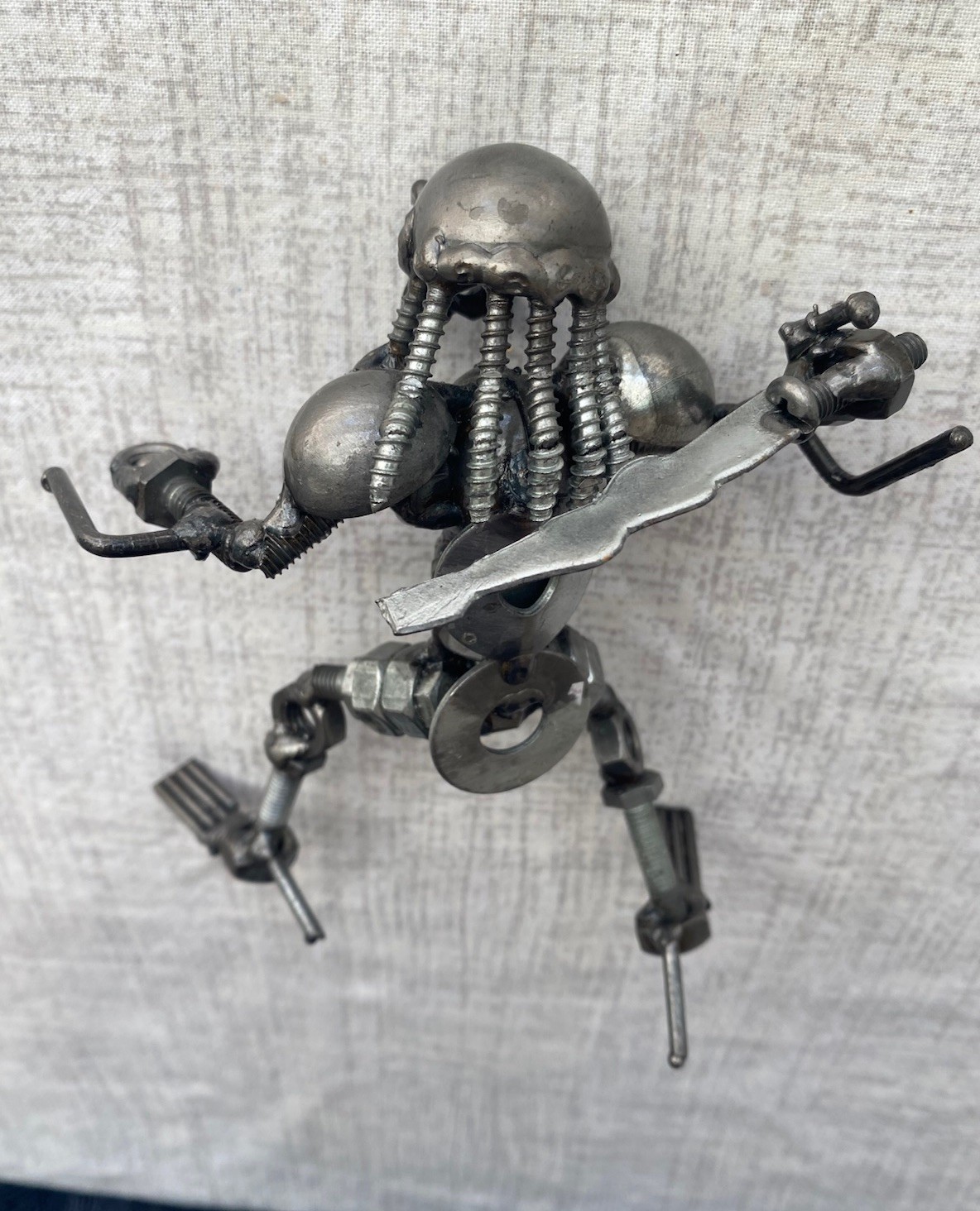 Alien Statue Metal Sculpture