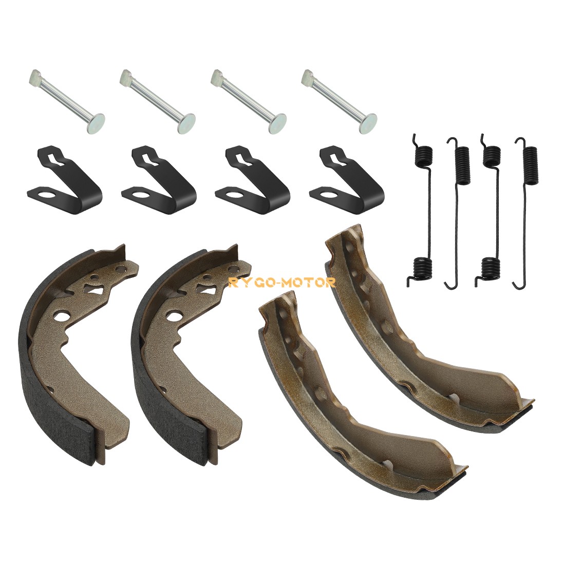 2PCS Front Brake Drum W/Bolts & Shoes Kit for Kawasaki Mule 600 610 SX KAF400 XC