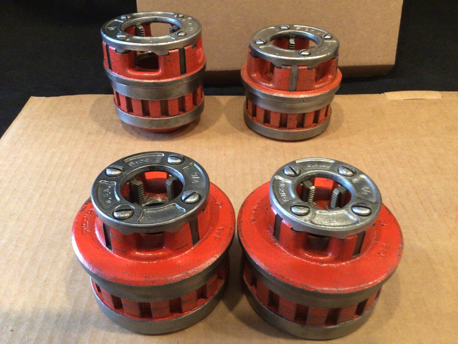 RIDGID 12 R PIPE THREADING DIE SET 1/2"-2", 6 Die Heads, FITS RIDGID 700 12R