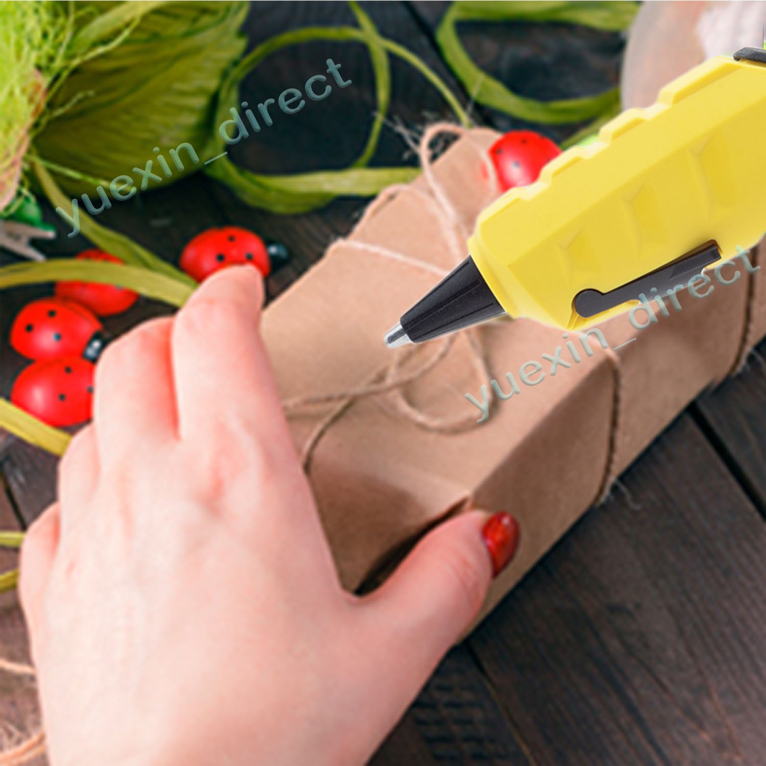 Cordless Hot Melt Glue Gun For Dewalt 20V Max Battery Crafts & Tools DIY Tool US