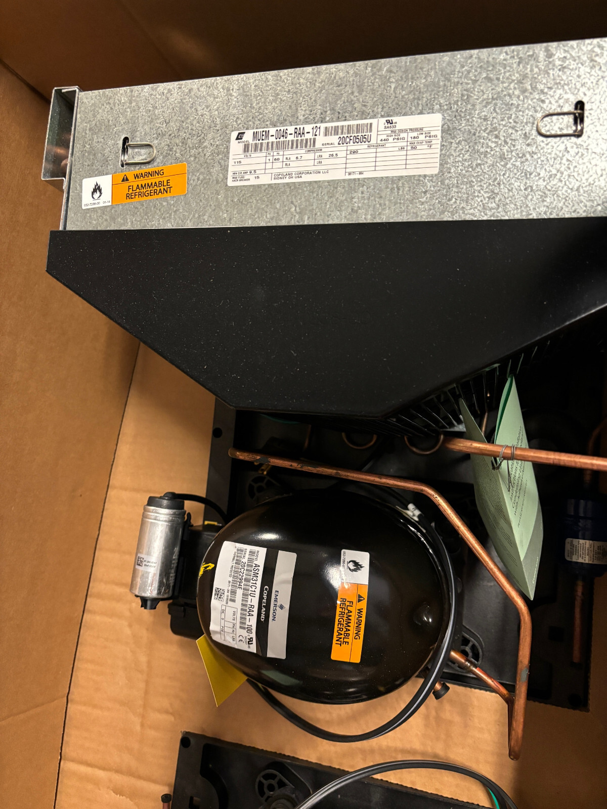 Emerson / Copeland Air-Cooled Condensing Unit MUEM-0046-RAA-121