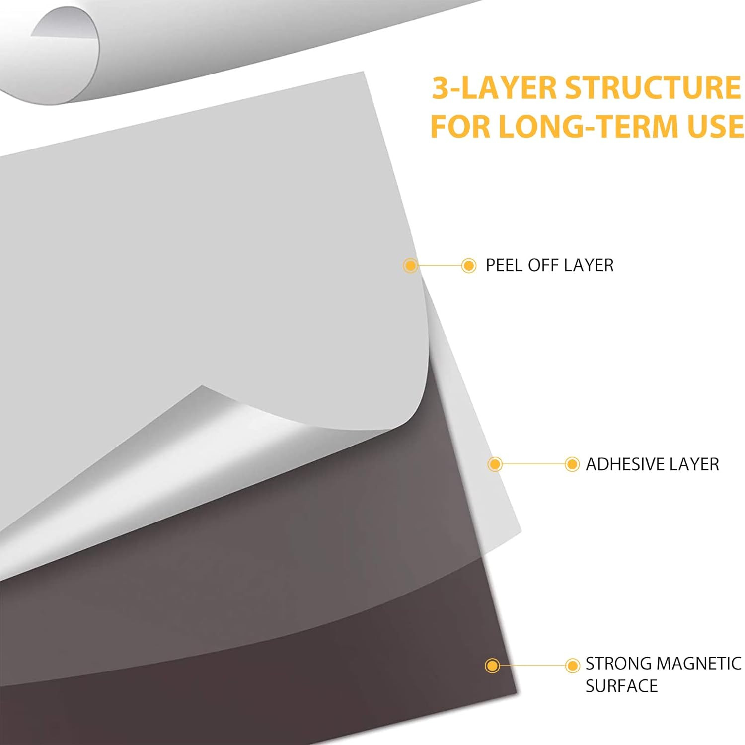 Magnetic Sheets with 3M Adhesive Backing Cut and Customize Flexible Self Adhesiv