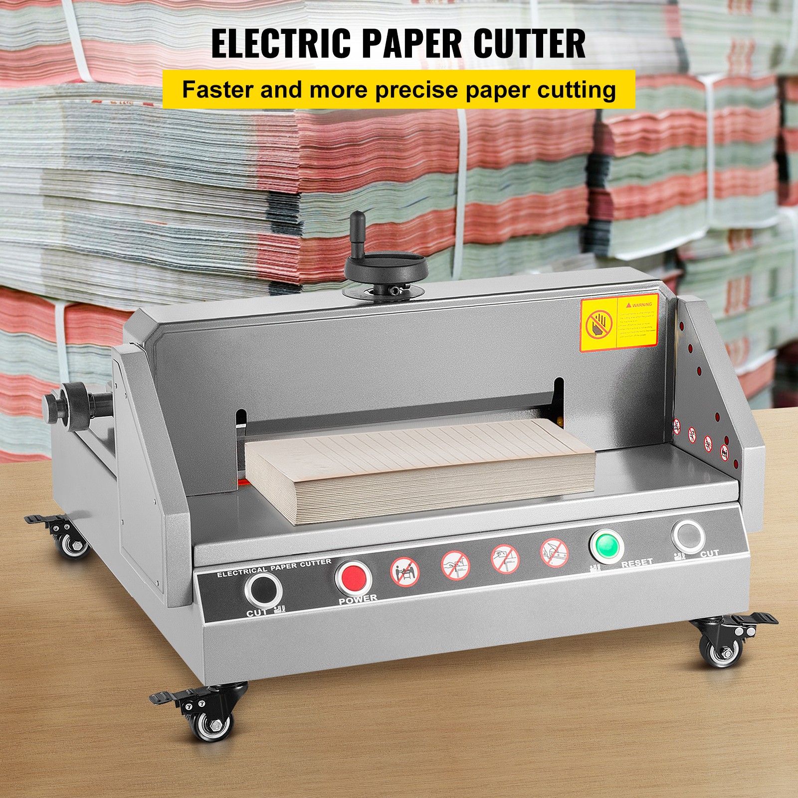 Uimoso Electric Paper Cutter 13" Width 1.57" Thickness Desktop Cutting Paper