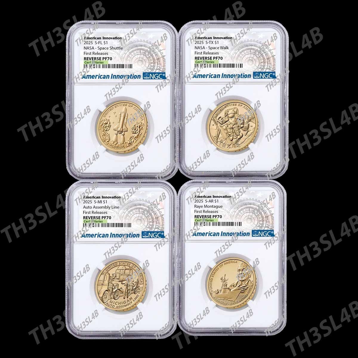 2025 S REVERSE PROOF AMERICAN INNOVATION TX FL AR MI NGC PF70 🔥PRE-SALE🔥 FR RL