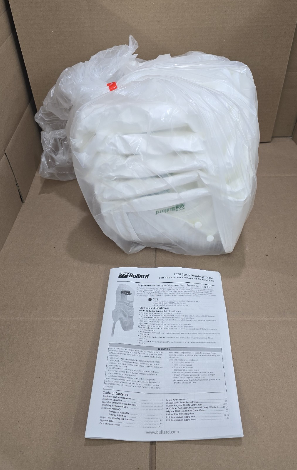 1 Case BRAND NEW SEALED BULLARD CC20 Hoods TYCHEM QC Double Bib