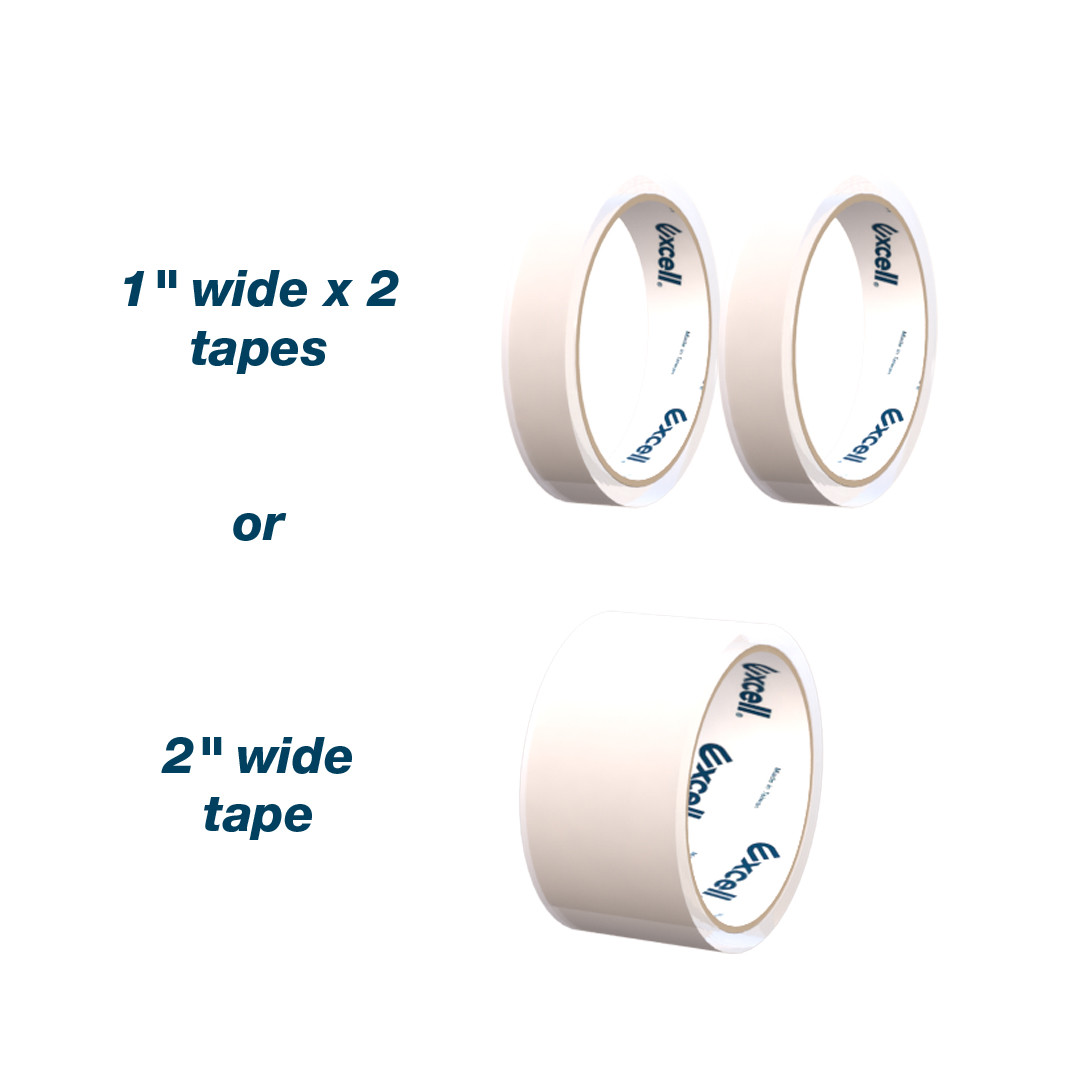 Excell EX-17 Steel Desk Top Tape Dispenser: 3 in width **suction cup bottom