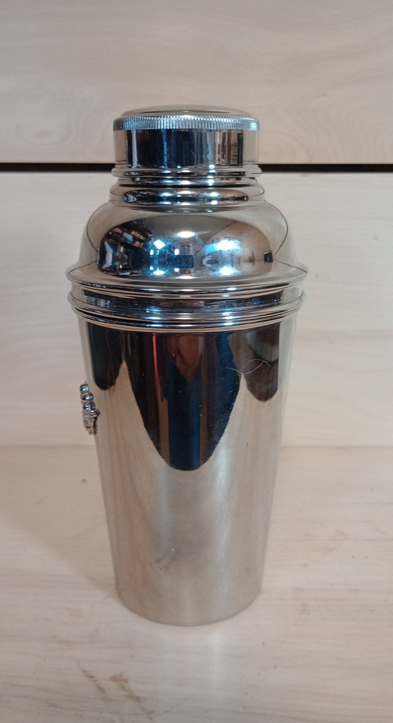 VTG TRAVEL COCKTAIL SHAKER SET WITH 4 SHOT GLASSES & LEATHER CARRYING CASE INDIA