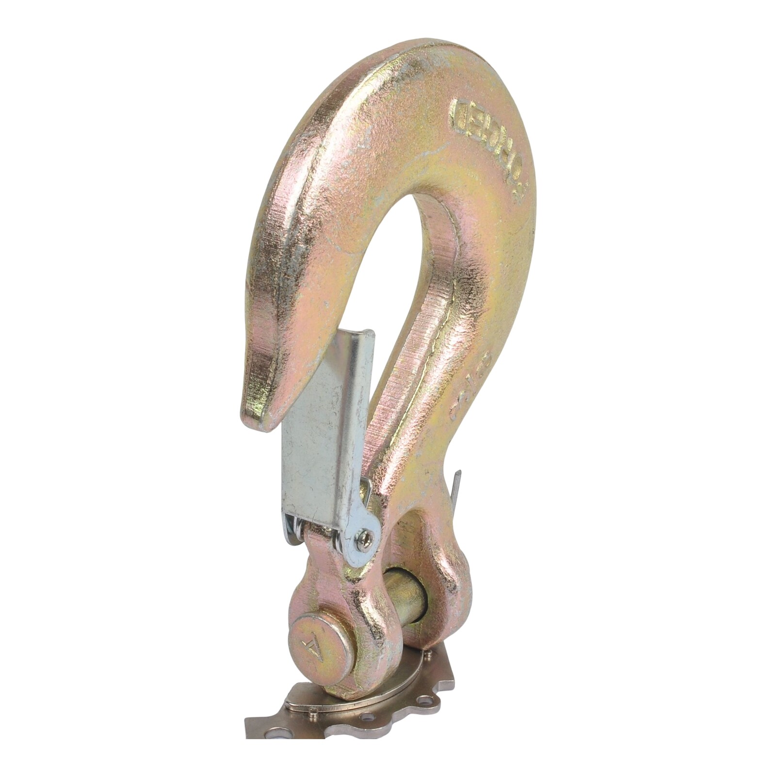 2PCS 3/8" Grade 70 Heavy Duty Forged Steel Clevis Slip Hook With Safety Latch