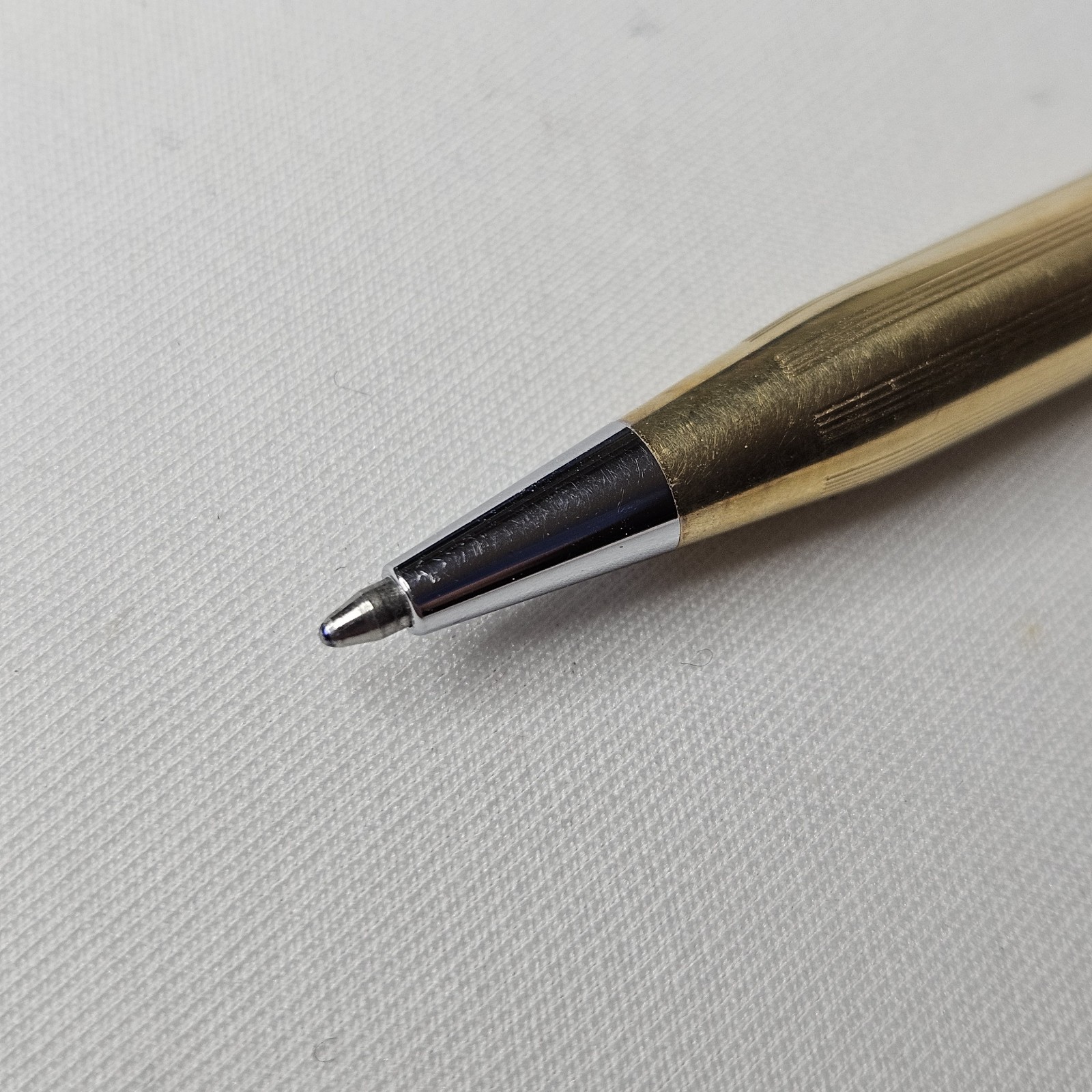 Vintage Cross Century Ballpoint Pen 1/20 10K Gold Filled • Blue Ink Made in USA