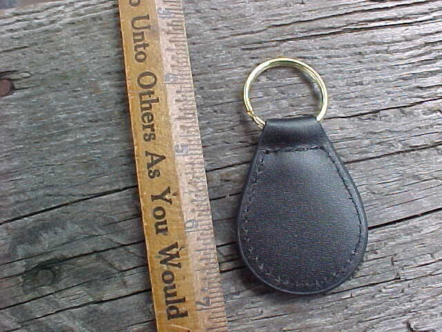 1950s 1960s FORD FAIRLANE CREST GOLD LEATHER KEY FOB NOS CUSTOM-MADE HI-QUALITY