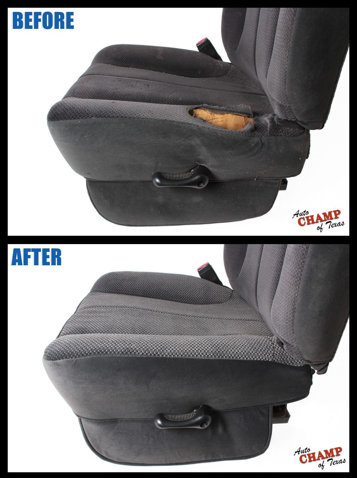 2015 -2020 Chevy Colorado Z71-Driver Side Bottom Cloth Seat Cover Black/Dk Gray