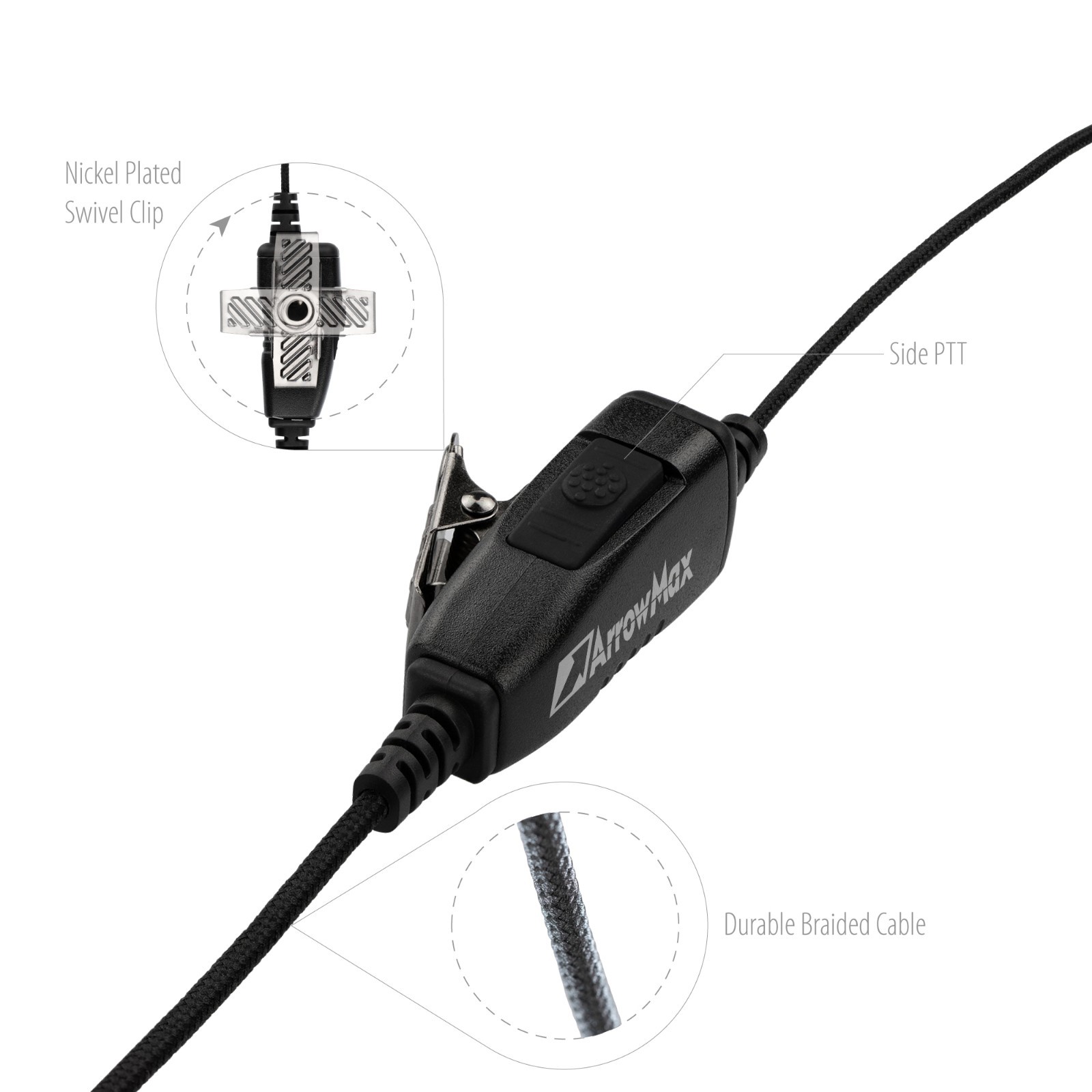 C-Shape Swivel Earpiece for Motorola XPR3300 XPR3500 XiRP8600 DEP500e DP2400