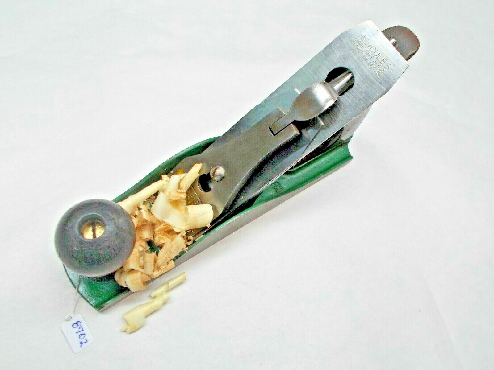 SARGENT & Co. HERCULES Woodworkers Wood Plane, 1-3/4" Wide Blade, 9-3/4" Lg, USA