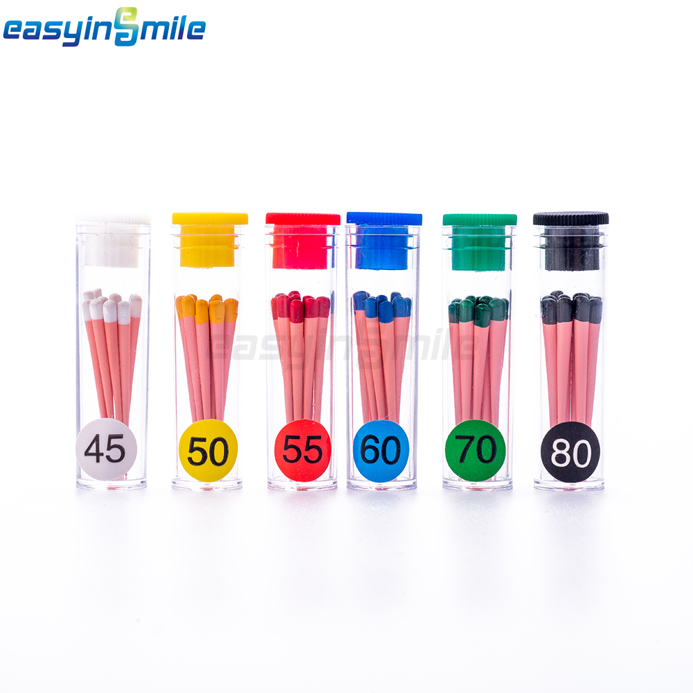 60/120pcs Dental Gutta Percha Points Full Taper 0.02/0.04/0.06 Size 15-40 45-80