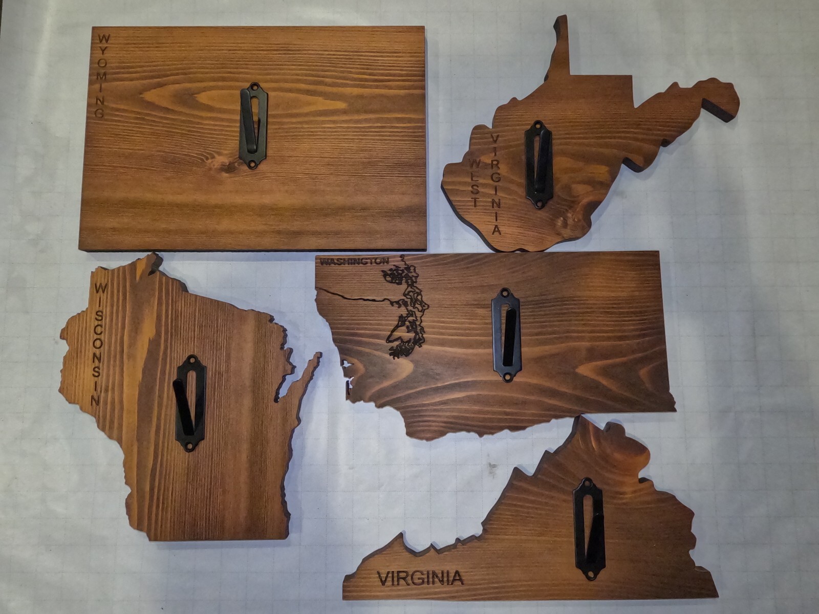 Euro Deer State Plaque Mount Wood