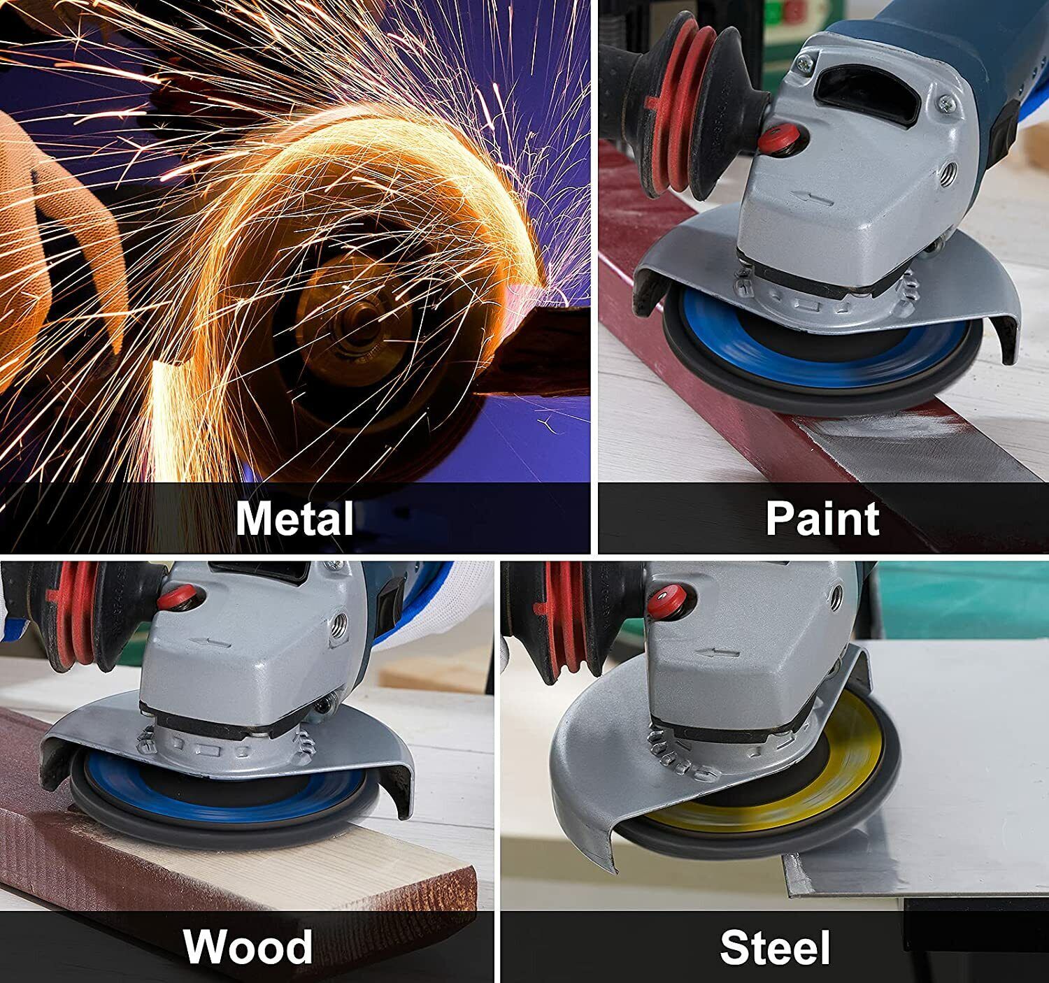 40 PACK 4-1/2" Zirconia Flap Disc 4.5 inch Grinding Wheels Angel Grinder 40 Grit