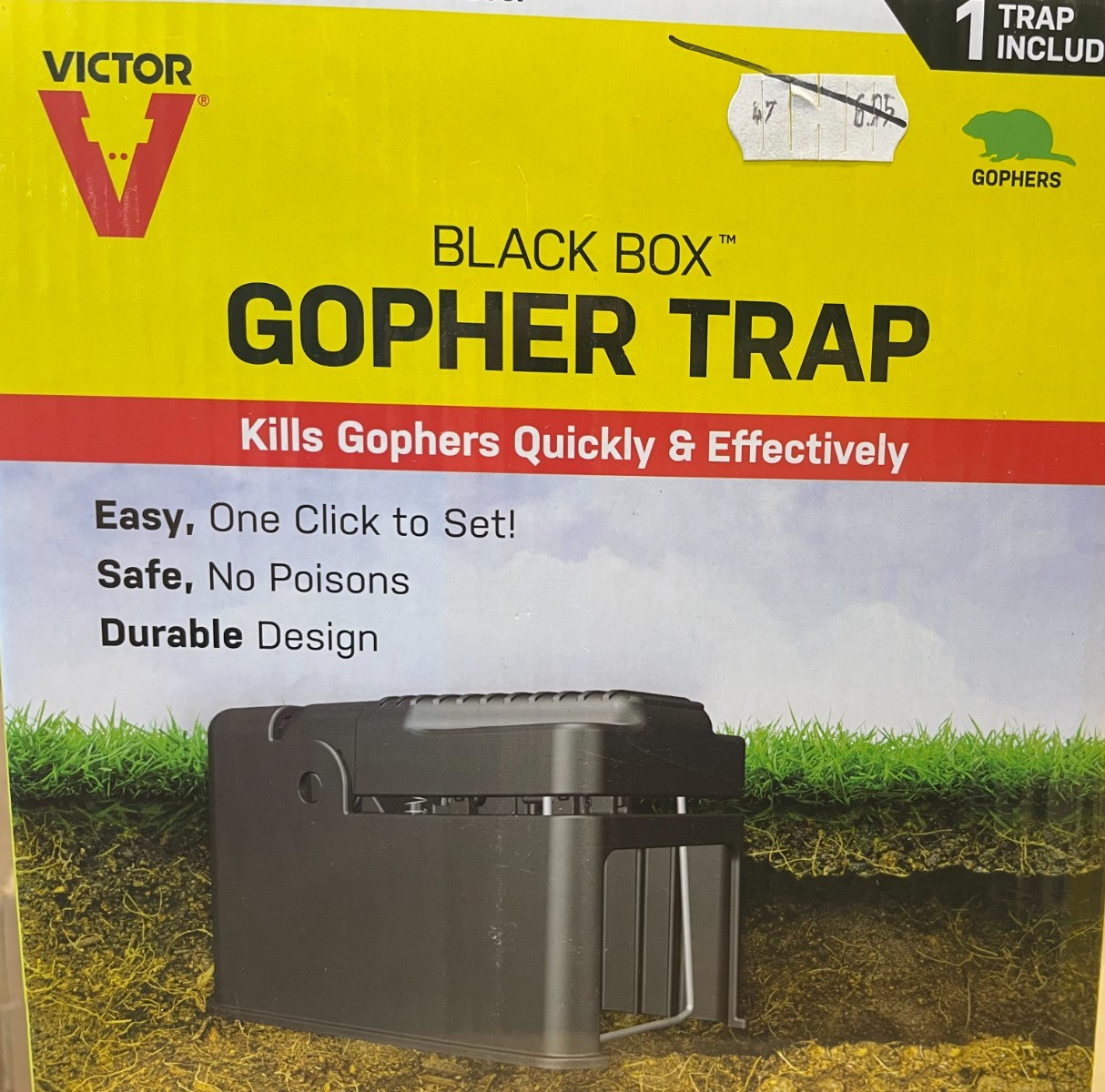 4 PACK Victor Black Box Gopher Trap