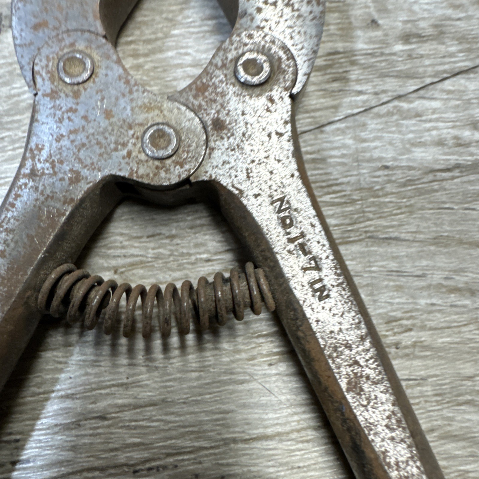 Vtg LS Starrett Co. No. 1 - 7in. Adjustable Nippers Machinist Piano Wire Cutters