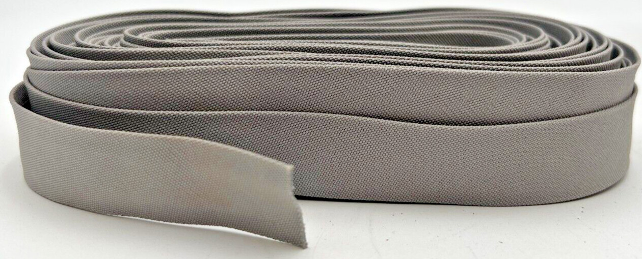 SUNBRELLA MARINE 1-1/4" SILVER 4651 BINDING TAPE DOUBLE EDGE PARTIAL, 1" REMNANT