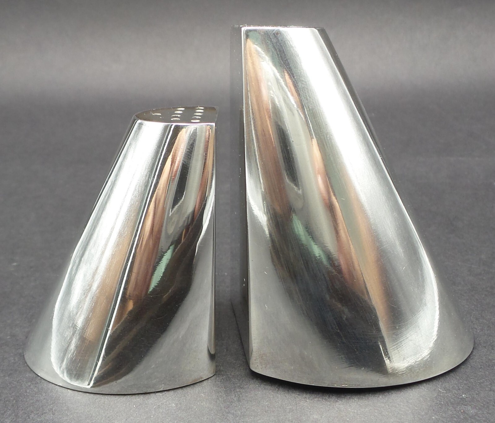 Rare Mid-Century AURAN KULTASEPPA Finland Sterling Silver Salt & Pepper Shakers