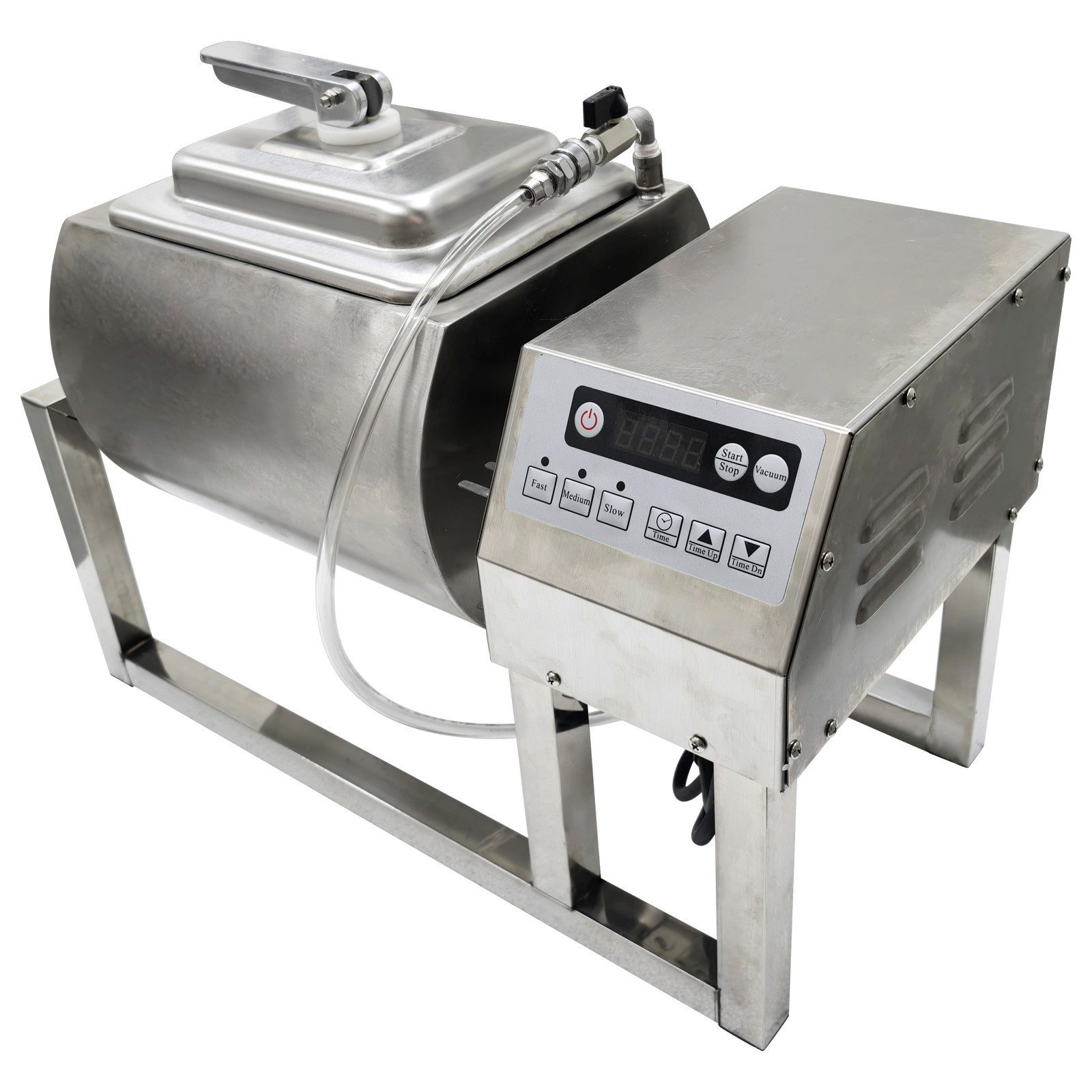 15L VacuumPump Meat Seafood Tumbler Marinator Mixer Curing Roll Kneading Machine
