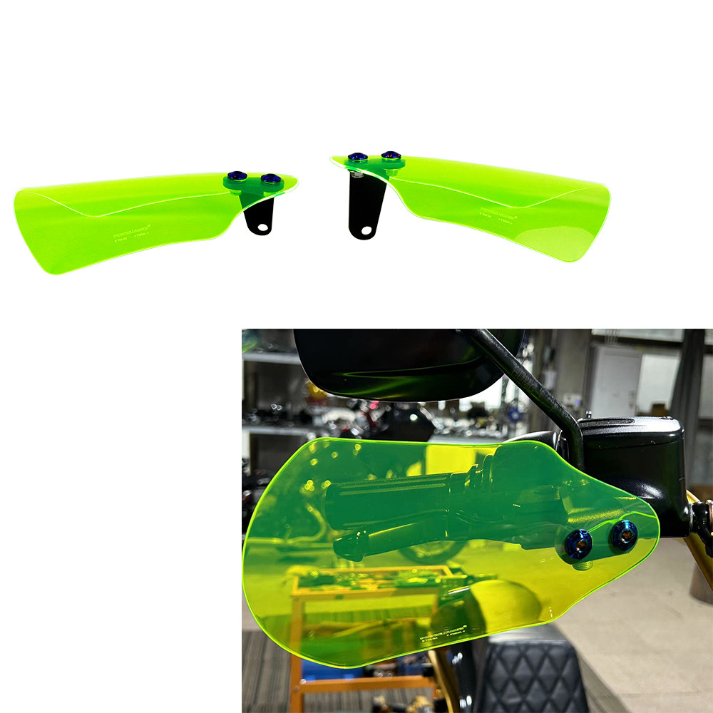 PMMA Green Acrylic Hand Grips Windshield For Harley Touring Road King FLHX FLHC