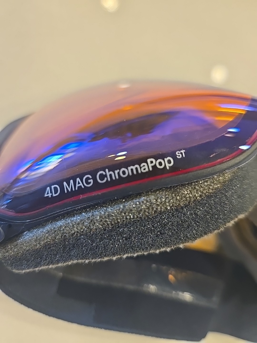 Smith 4D Mag Navy Goggles Chromapop Storm Rose Flash Lens Used Ski