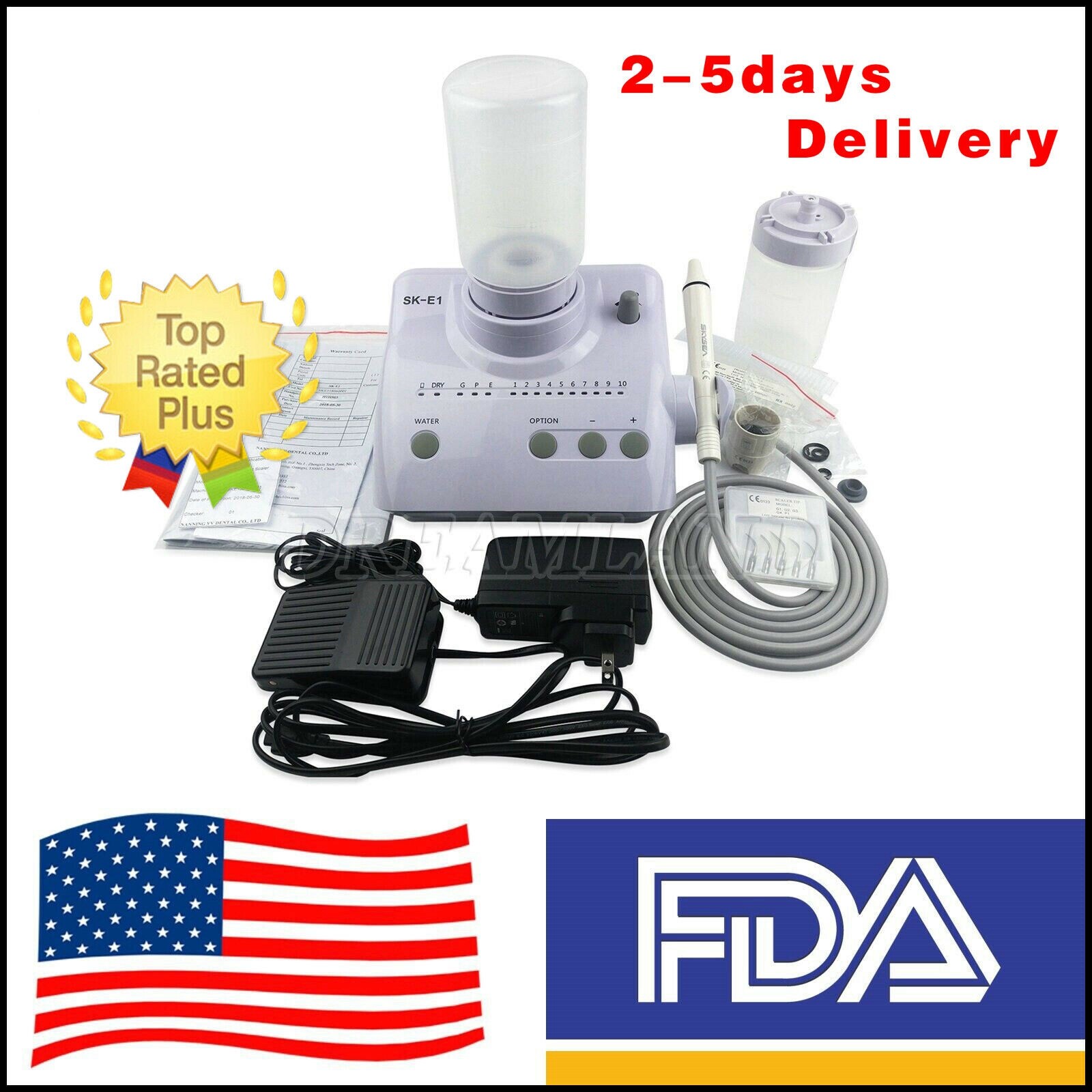 For Cavitron Dental Portable Ultrasonic Piezo Scaler 2*Bottles fit EMS Handpiece