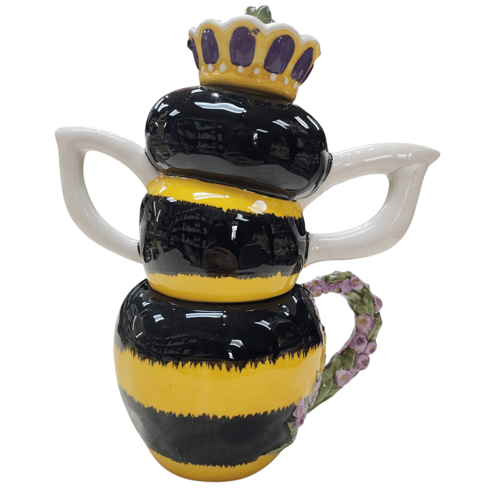 Blue Sky Clayworks Queen Bee Teapot Service for One