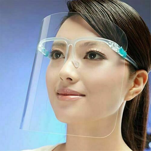 15 Glasses Plus 8 Frames Face Shield Guard Mask Safety Protection Reusable