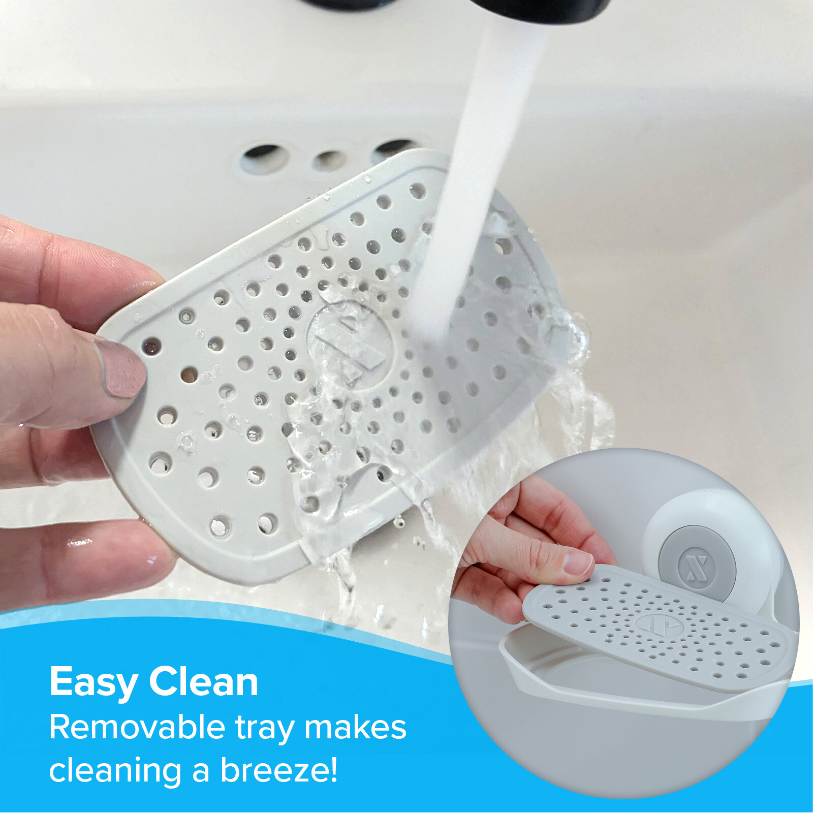 SlipX Solutions Patented Strong Hold Soap Saver, Suction Cup Soap Holder