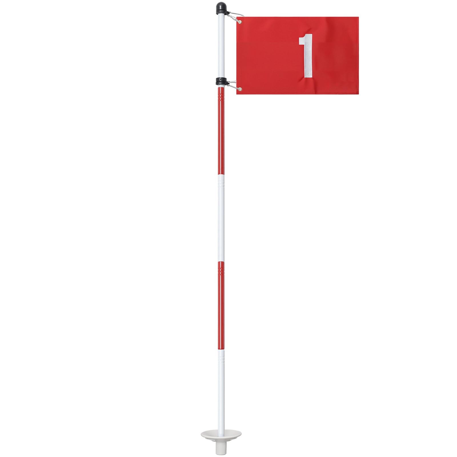 Golf Flagstick for Yard, Flag Putting 6 FT, Red Flag#1, 1 Pack