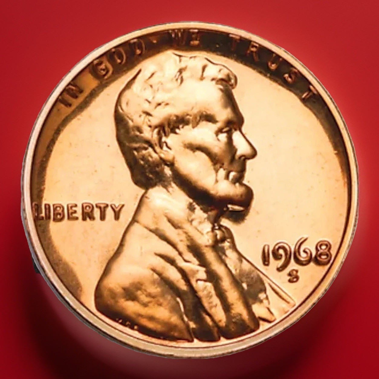 1968-S Lincoln Memorial Mint Proof Cent/Penny is available for fast shipping.