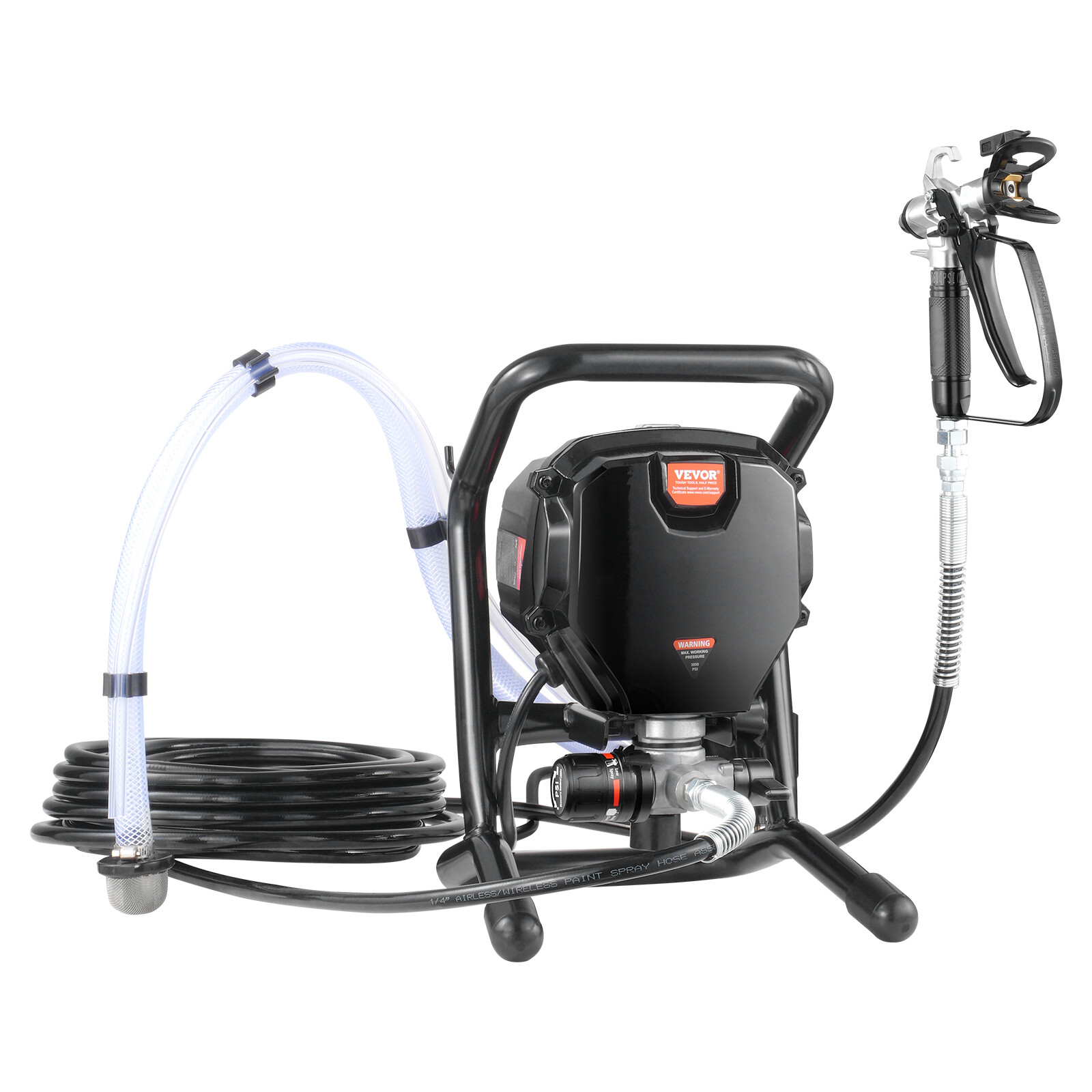 Stand Airless Paint Sprayer Electric Airless Sprayer Handheld 3000PSI 750W