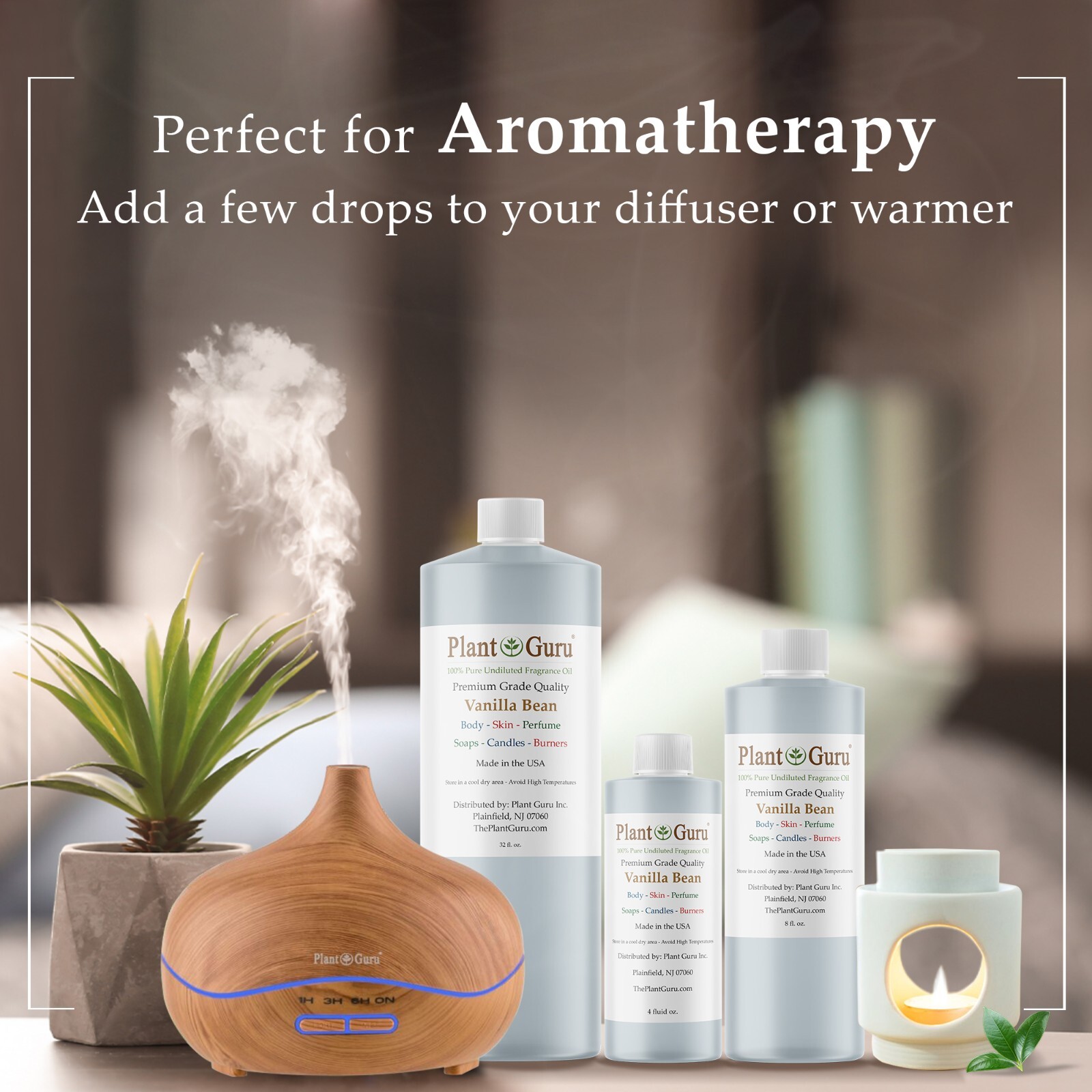 Vanilla Bean Fragrance Oil For Candle, Soap Making, Diffuser and Burners