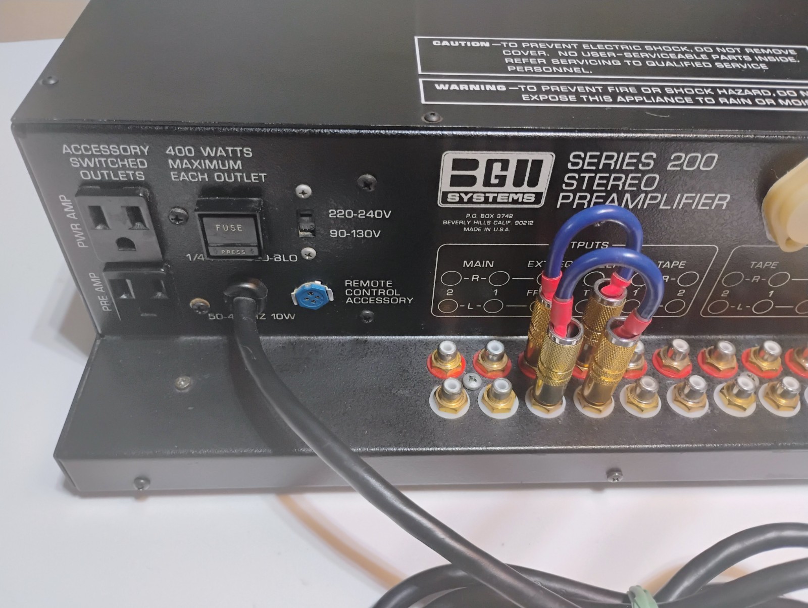 BGW 203 preamplifier (Serviced/Restored/Recapped)