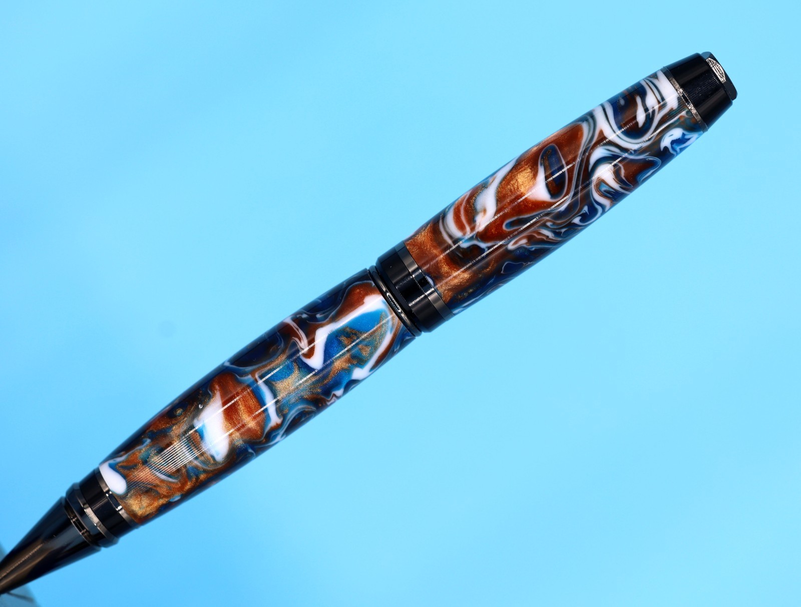 Popular Classic Cigar Ballpoint Pen in Gunmetal with Copper Canyon Color #129
