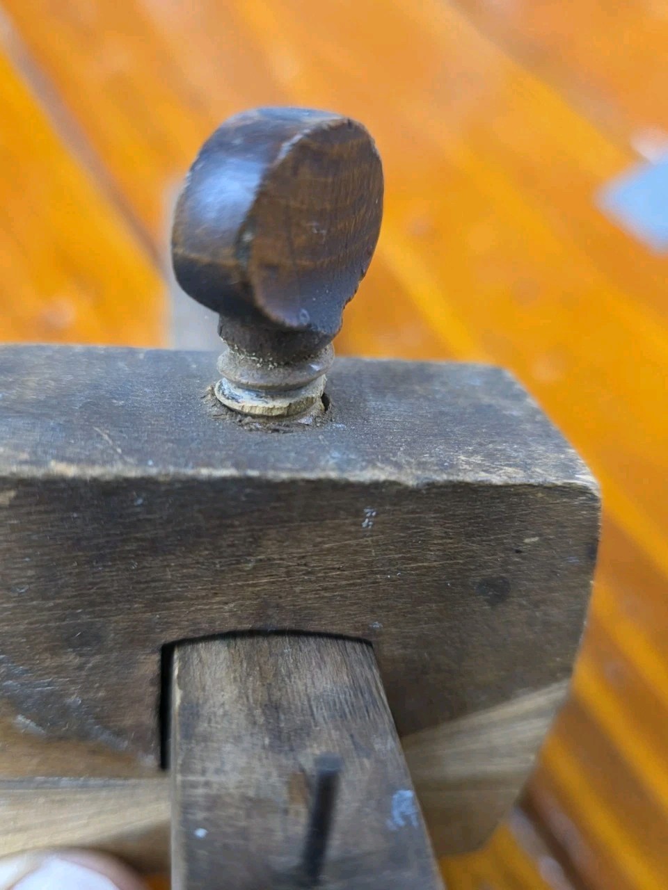 Vintage Wood Carpenter Scribe Mortise Marking Gauge Tool Woodworking