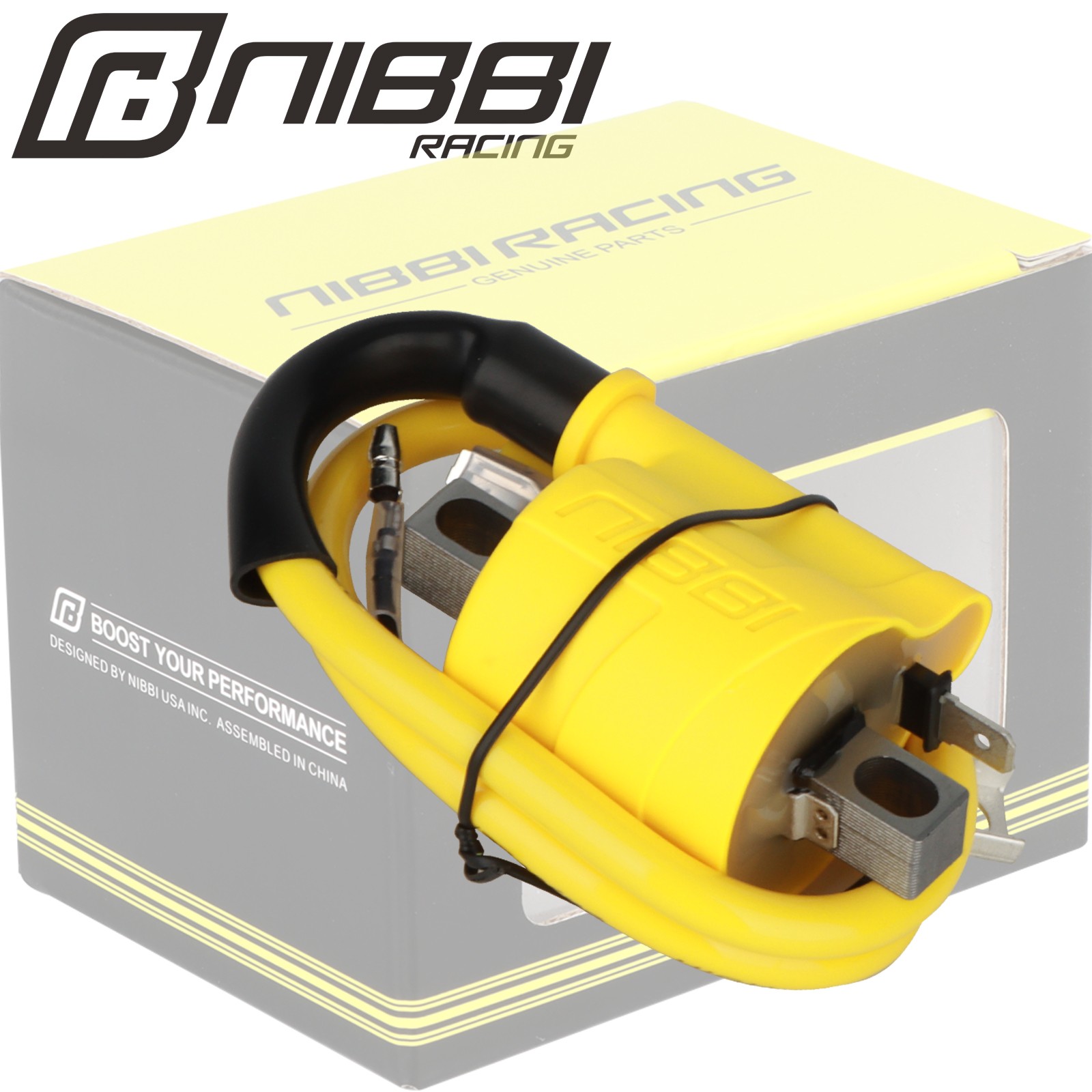 NIBBI 56.8KV Racing Ignition Coil 50cc–450cc Dirt Bike ATV Pit Bike CDI 2T 4T