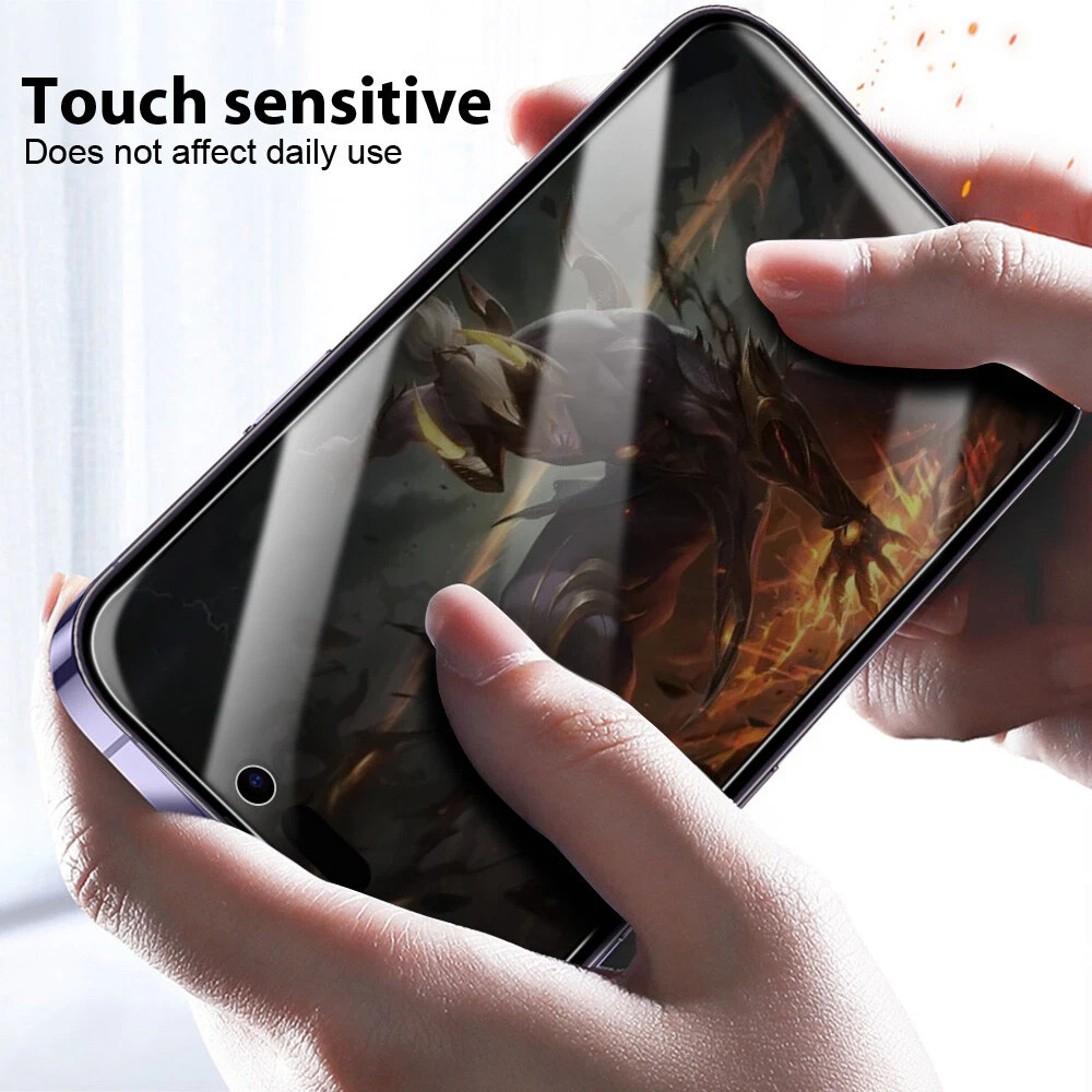 Privacy Screen Protector For iPhone 13 14 15 16 17 Pro Max Air Edge Full Cover