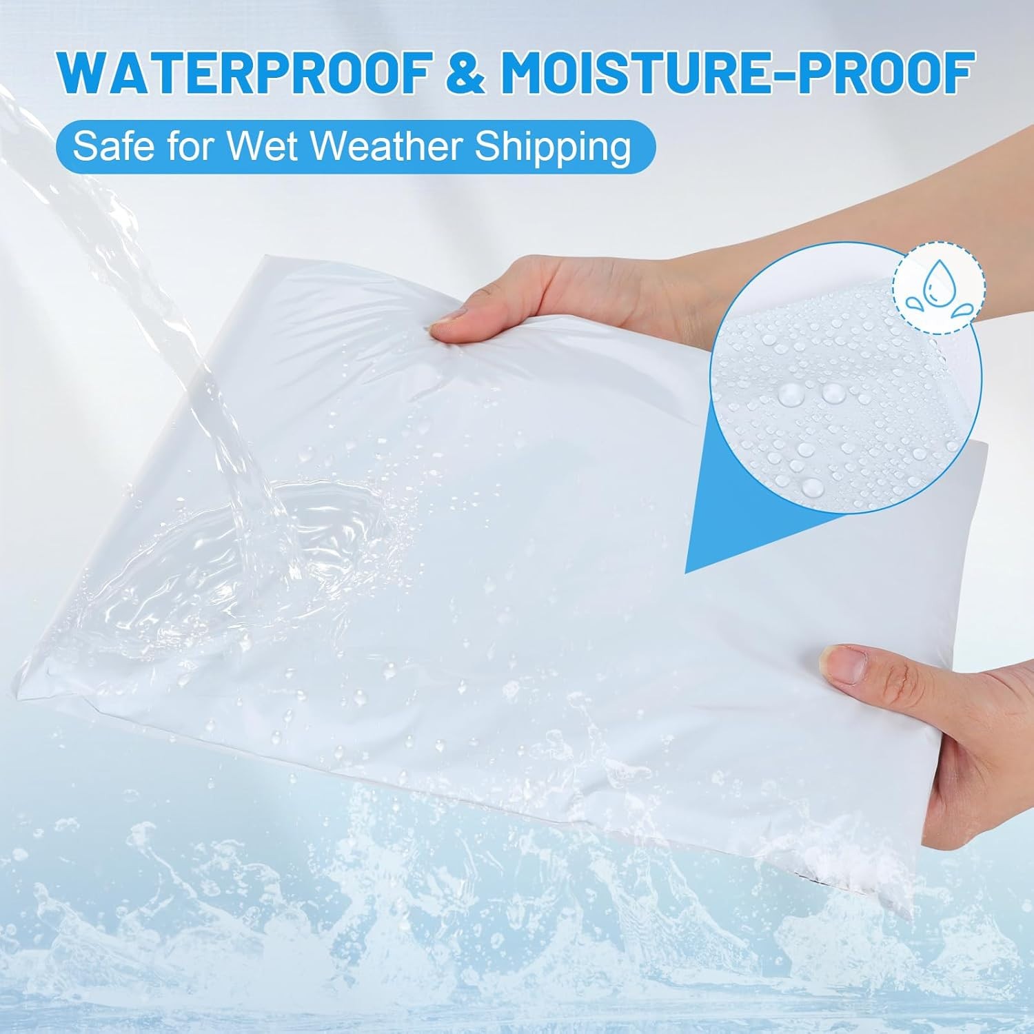 Poly Mailers Plastic Envelopes Bags - 12"" x 15.5"", 100 Count (PP12155)