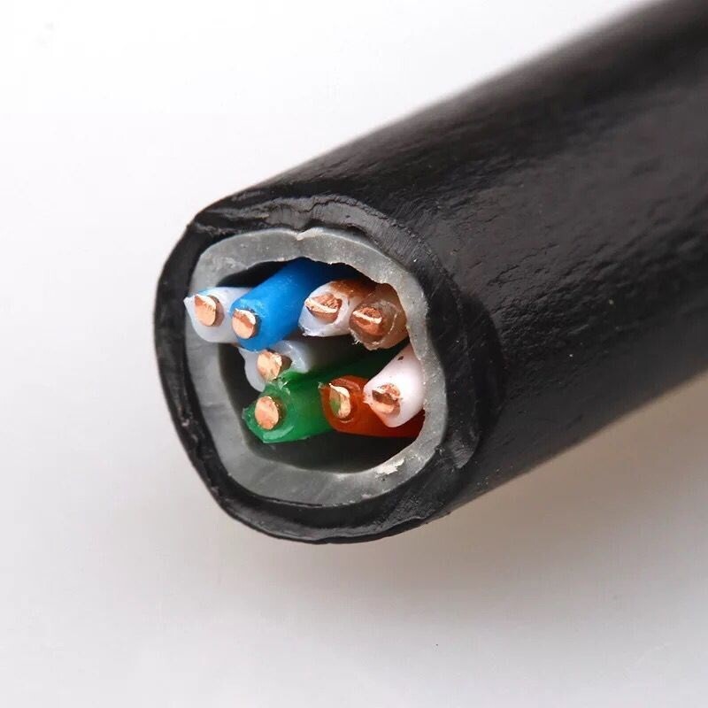 300 FT CAT6 Outdoor Waterproof Direct Burial UV Resistant Network Cable Open-Box