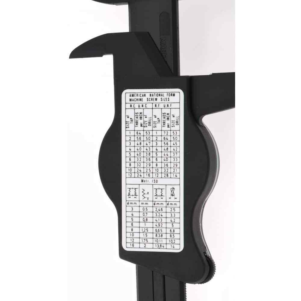 SPI 30-412-1 Super Polymid Inch Dial Caliper with White Dial: 0" - 6" Range