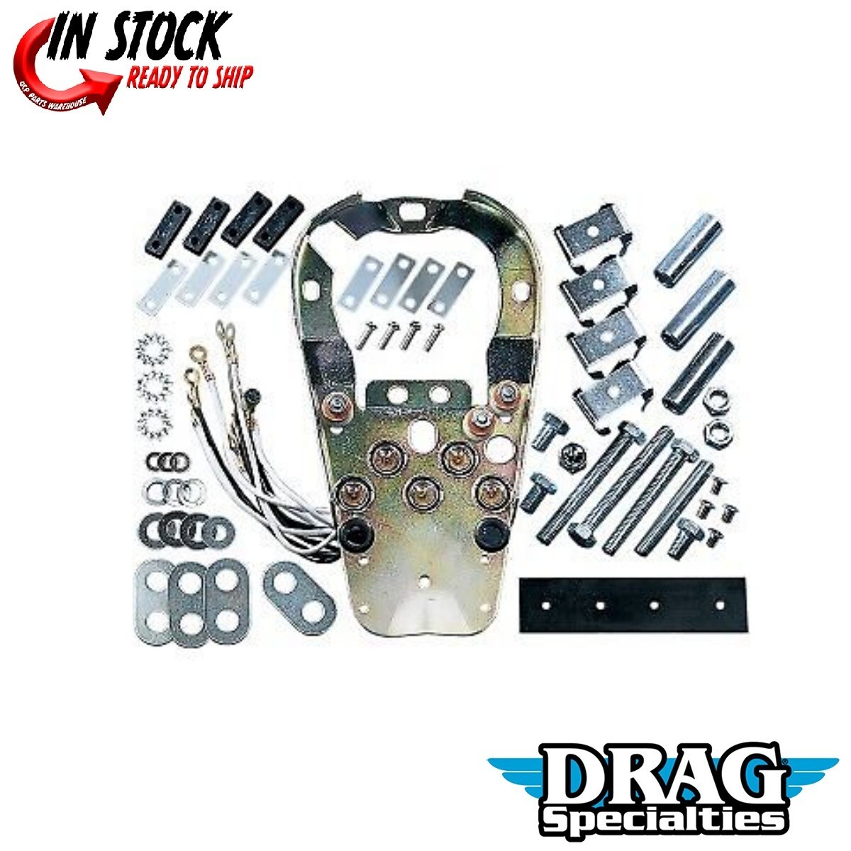 Drag Specialties Dash Base with Wire Harness Kit for Harley 68-95 Big Twin