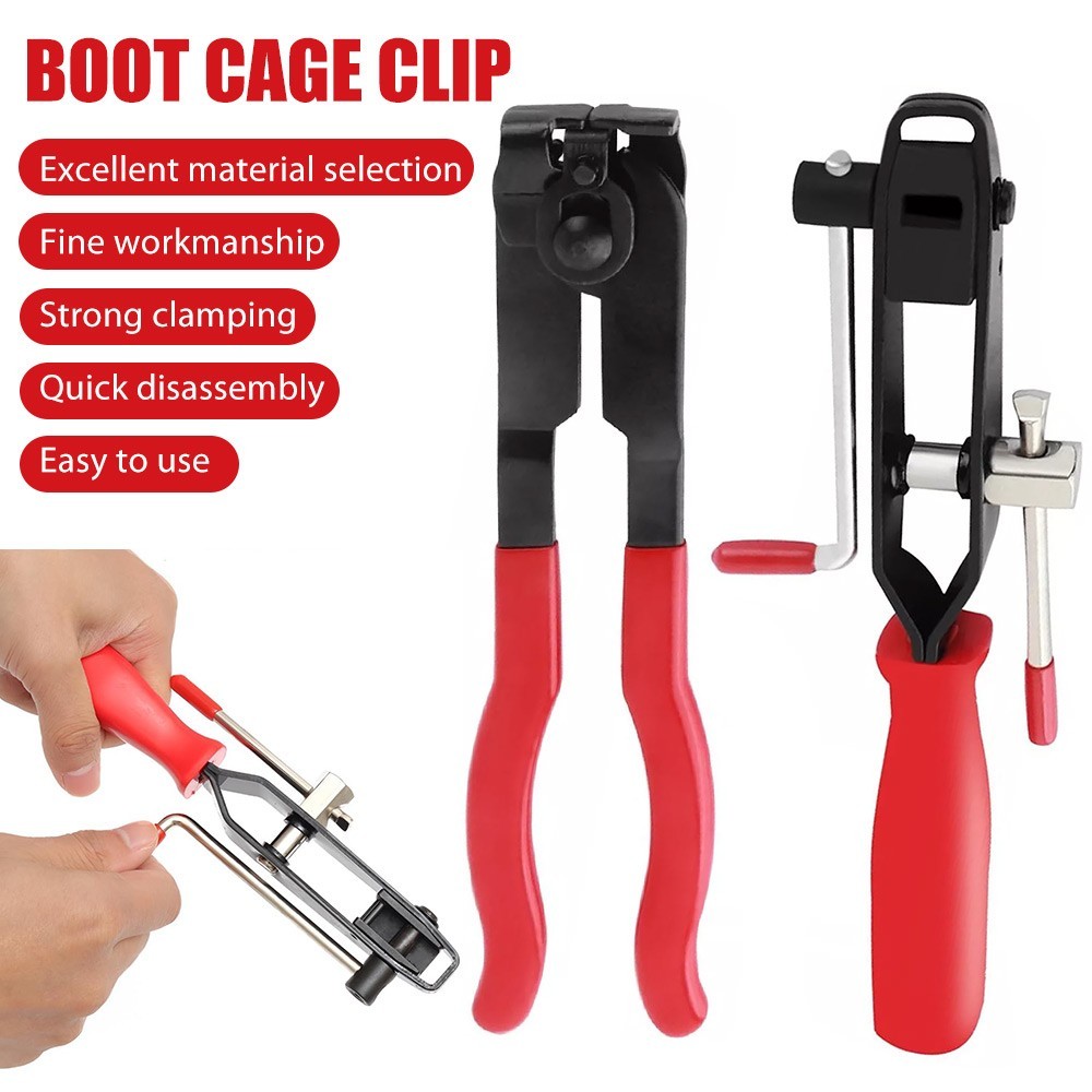 CV Joint Axle Boot Clamp Pliers Tool w/12 Crimp Bands Replace For Auto / ATV US