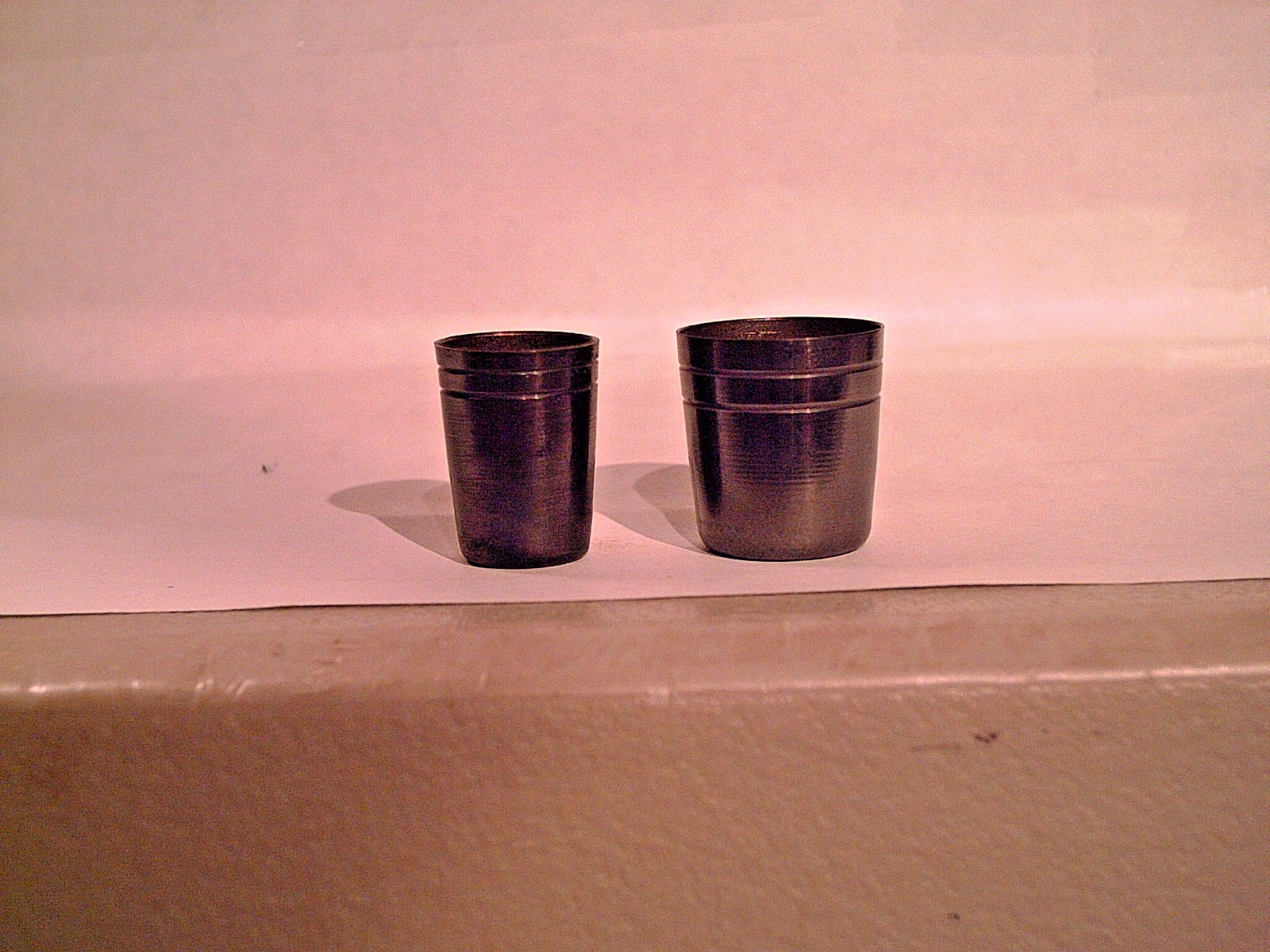 cane tips BLACKENED BURNISHED brass for walking sticks & canes 10 sizes YOU PICK