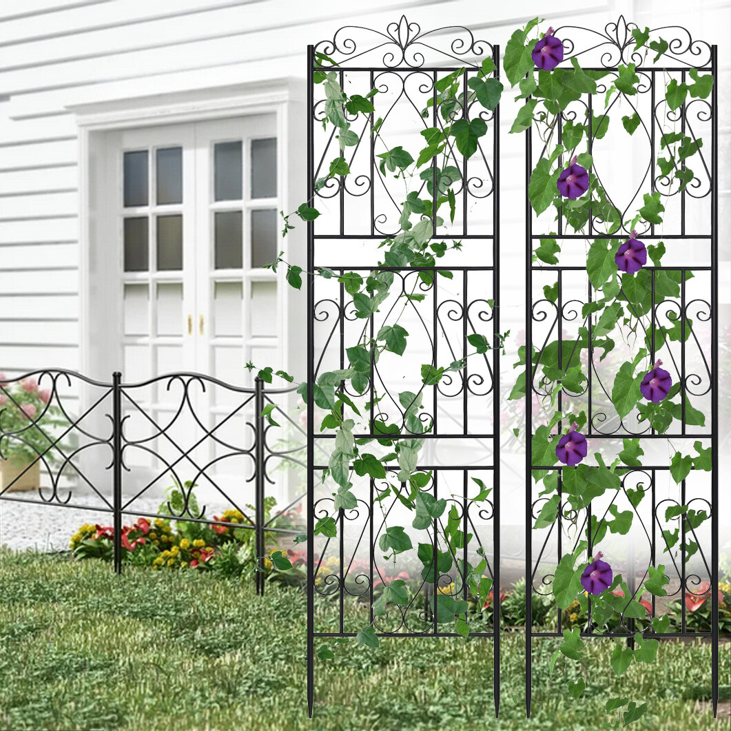 Extra Tall Garden Trellis Flower Climbing Plant&Vines Fence Outdoor Wire Fencing