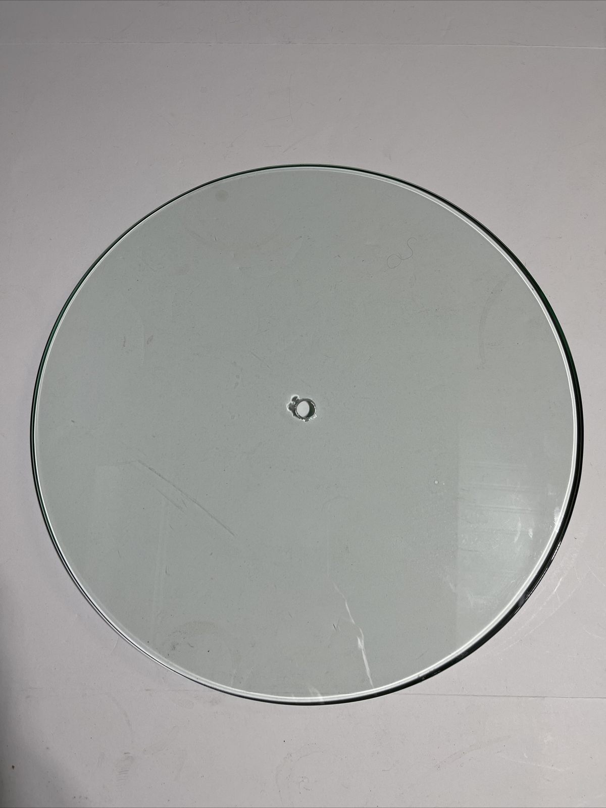 16” Clear Plate Glass Non-tempered 5/16 Thick With 9/16 Center Hole
