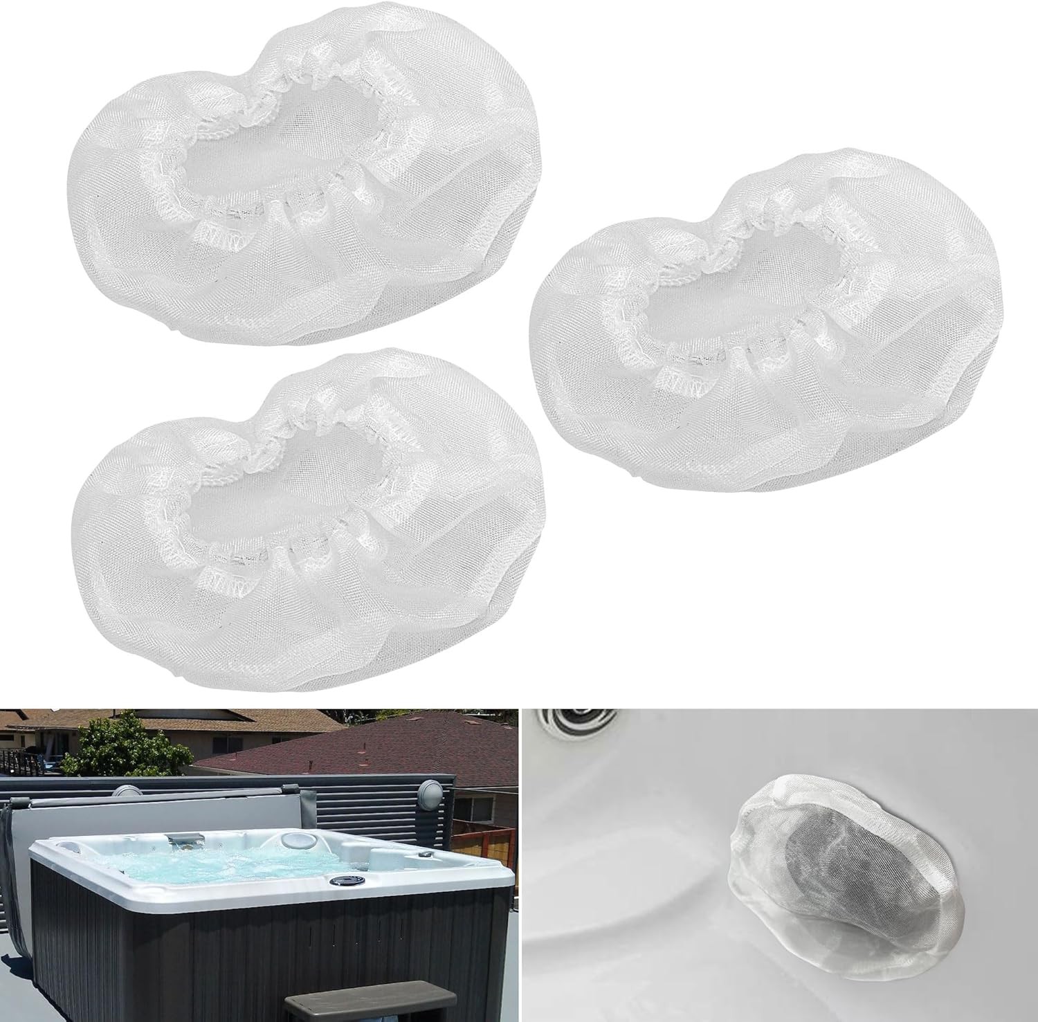 For Sundance Spa's Mesh Drain Cover Pack of 3 (5") P/N 6540-213  W